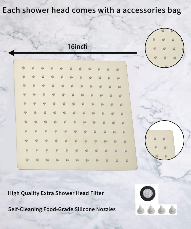 Schwisteen Stainless Rain Style Shower Head (4 Sizes)