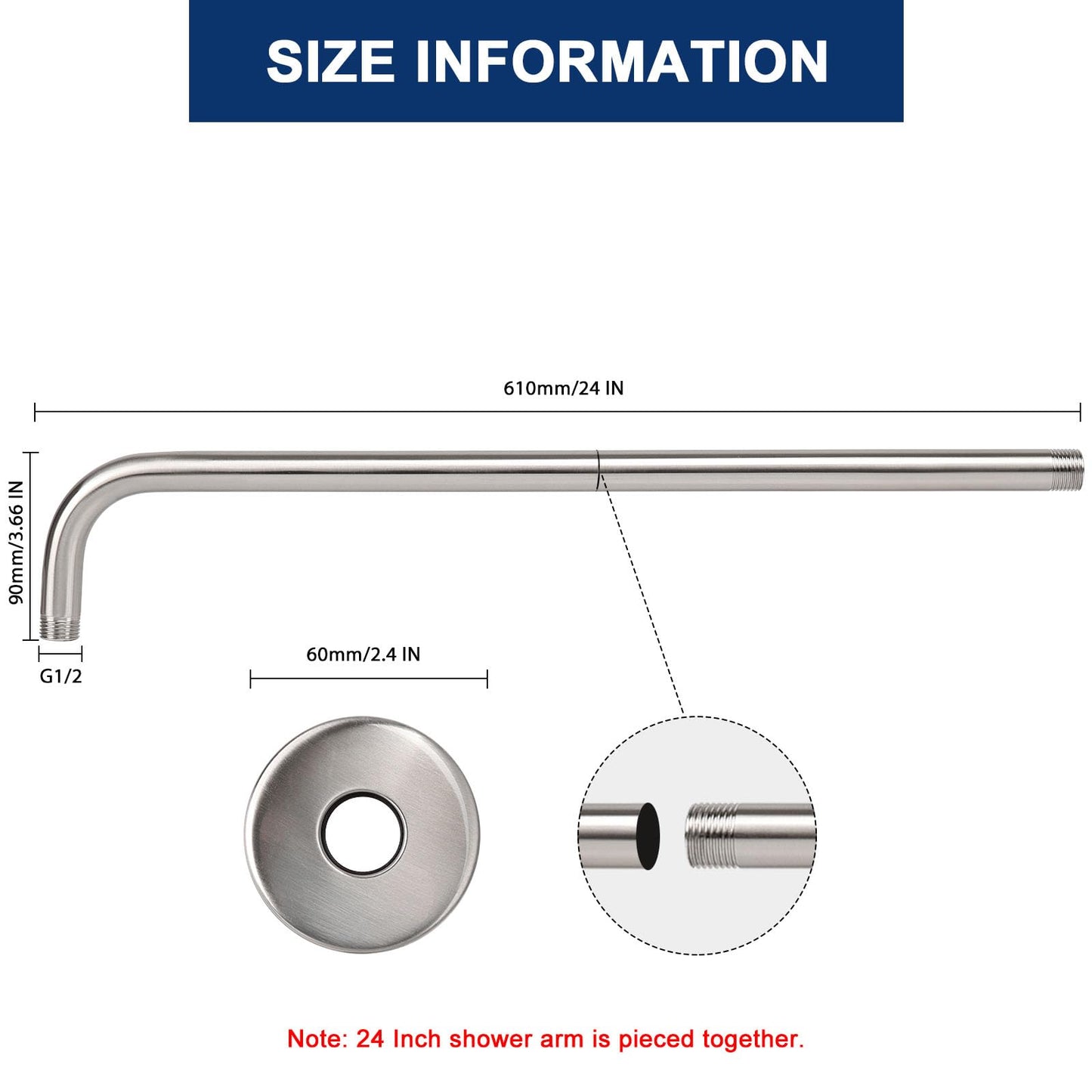 The Schwisteen Shower Extender Arm (3 Available Sizes)
