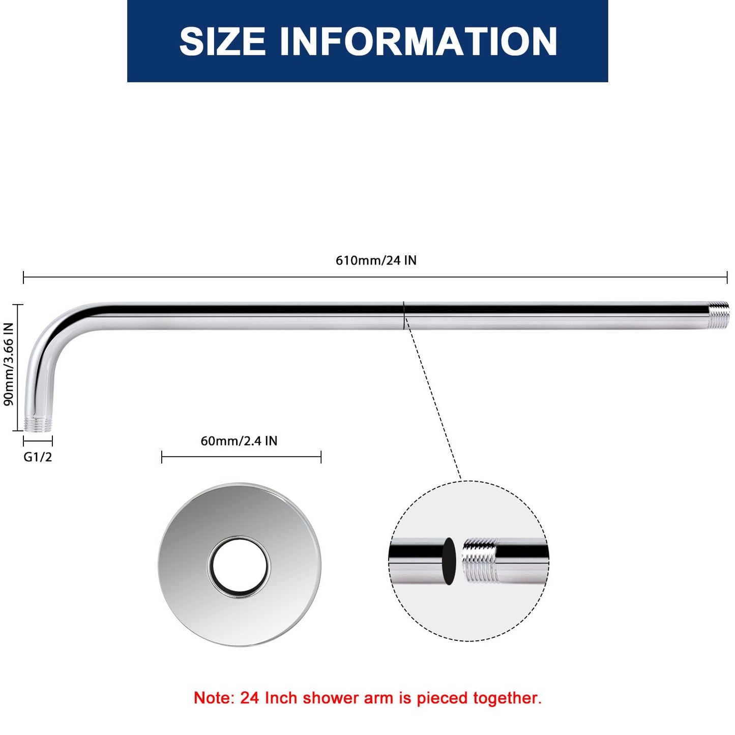 The Schwisteen Shower Extender Arm (3 Available Sizes)