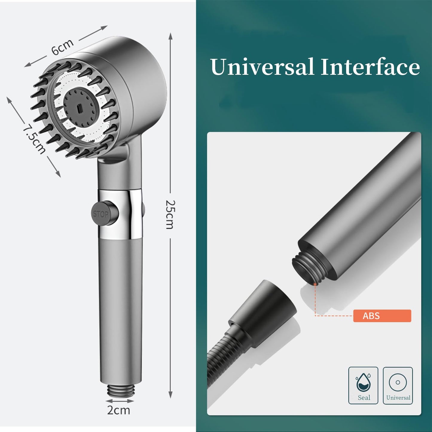 Schwisteen Original Filtered Massaging Shower Head