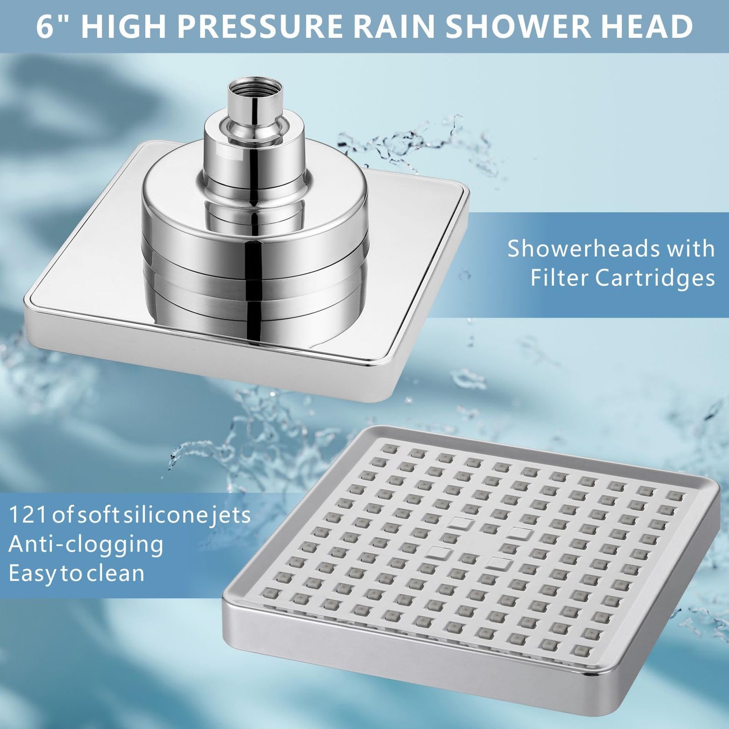 Schwisteen Filtered Shower Head Combo