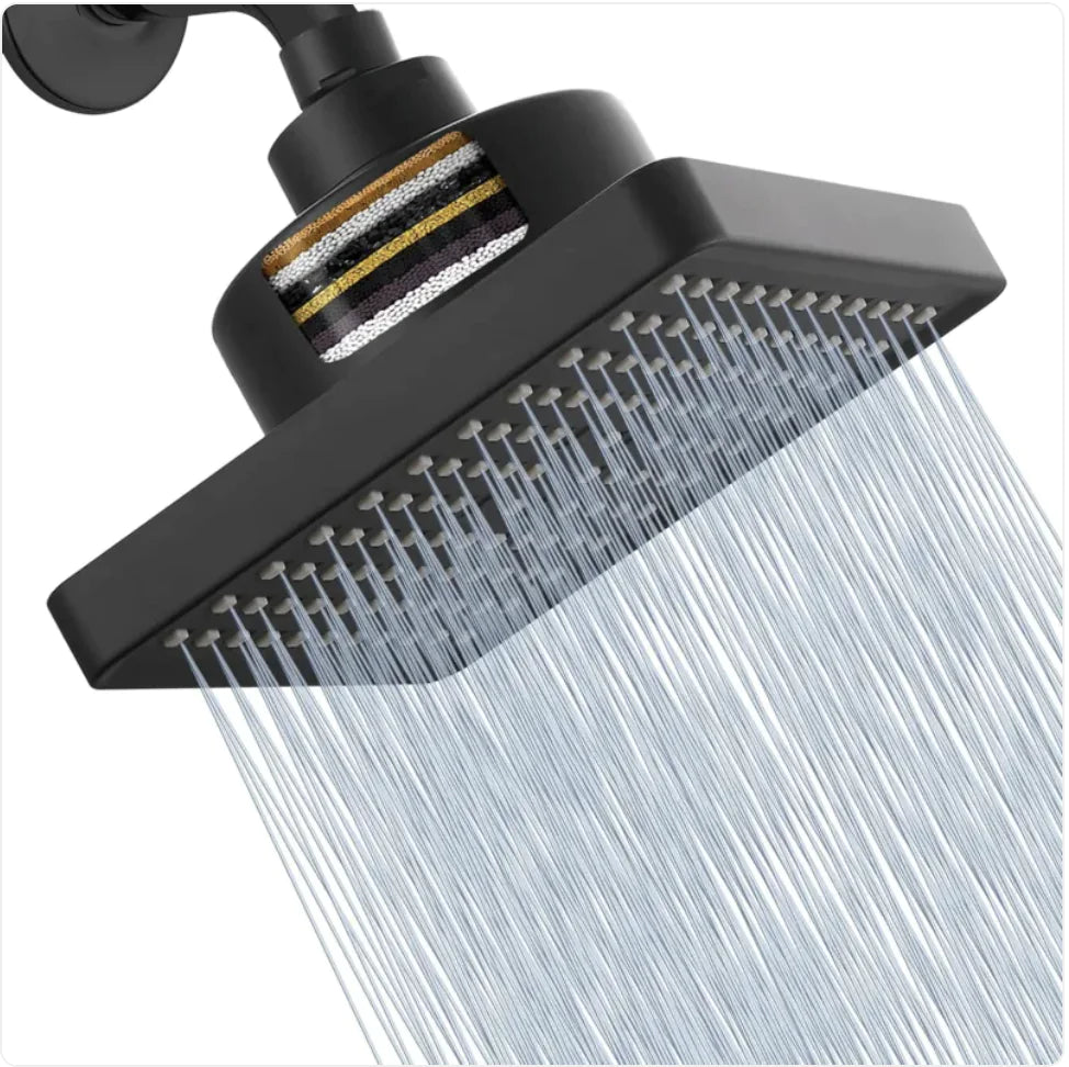 Schwisteen FilterSquare© Showerhead with Built-In Filter