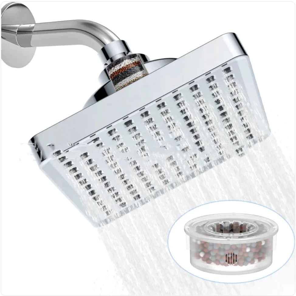 Schwisteen FilterSquare© Showerhead with Built-In Filter