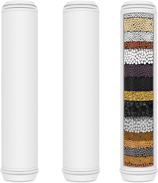 Schwisteen Origional & Schwisteen 2 Handheld Massaging Shower Head Replacement Filters (3 Pack）
