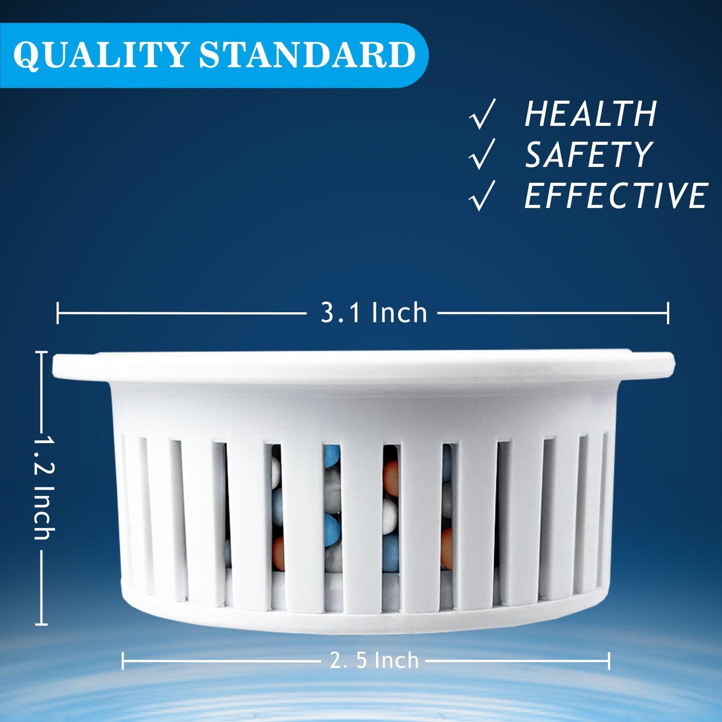 Schwisteen FilterSquare© Showerhead Multi-Stage Filter Cartridge (Pack of 2)