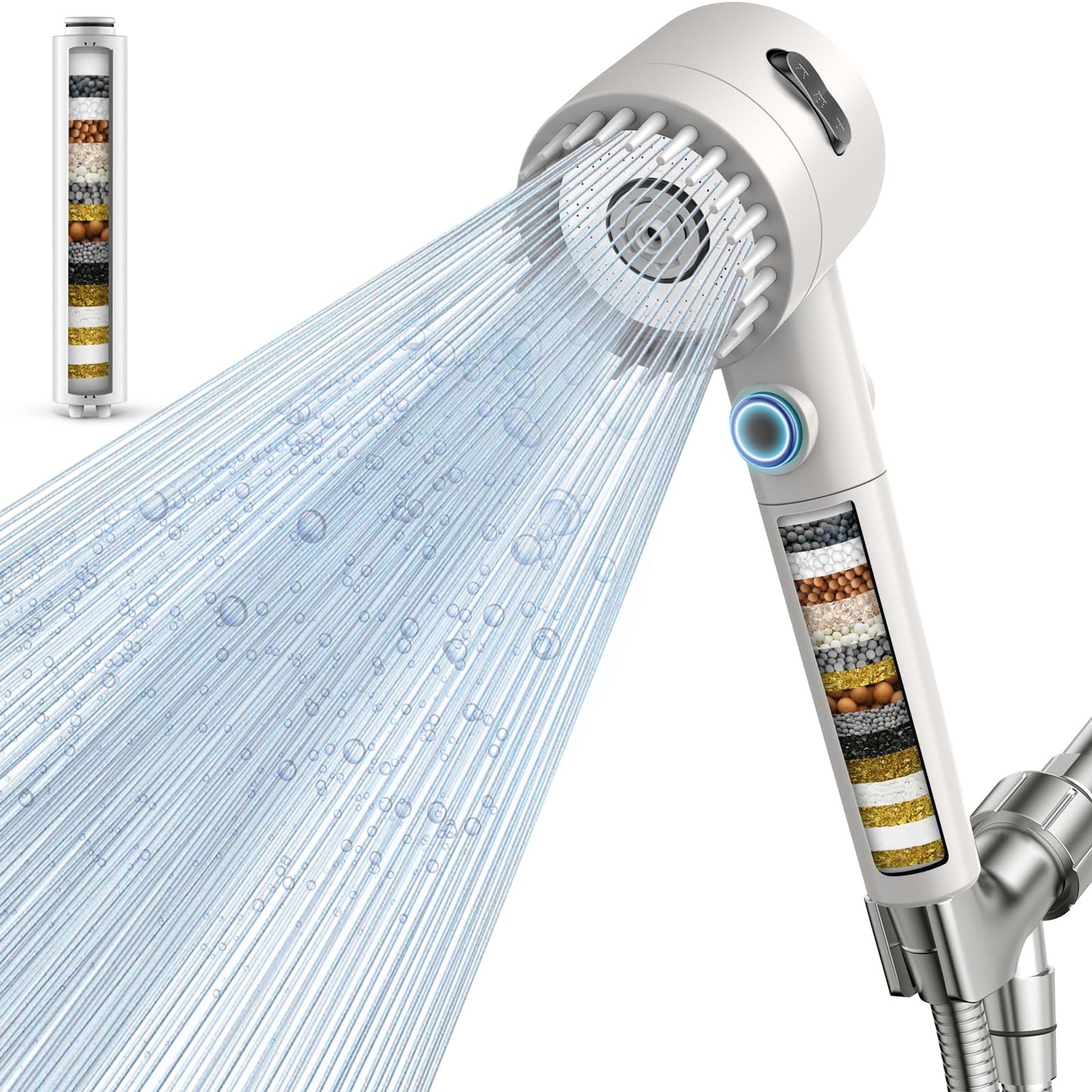 Schwisteen 2 Filtered Massaging Shower Head (Upgraded)
