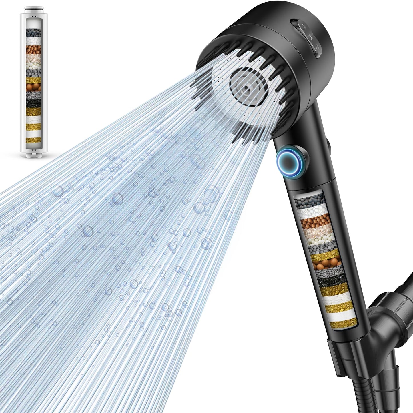 Schwisteen 2 Filtered Massaging Shower Head (Upgraded)