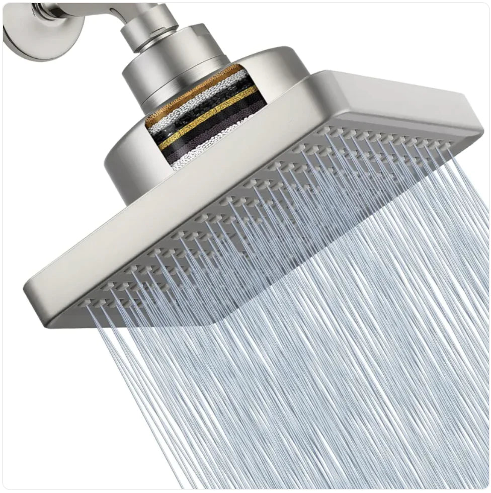 Schwisteen FilterSquare© Showerhead with Built-In Filter